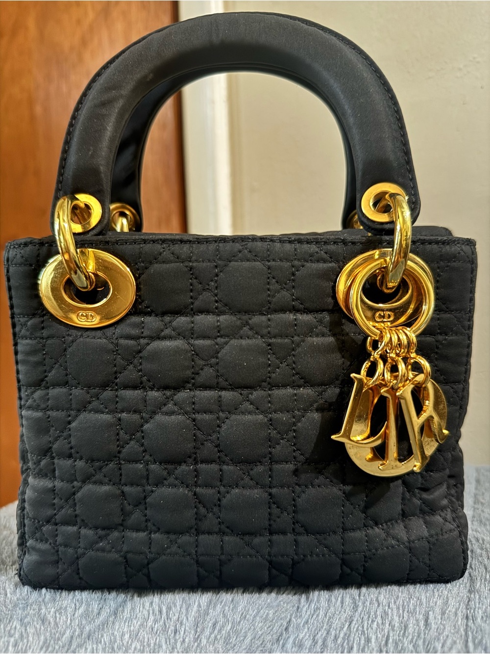 Lady Dior Mini Nylon Black - Picture 2 of 12